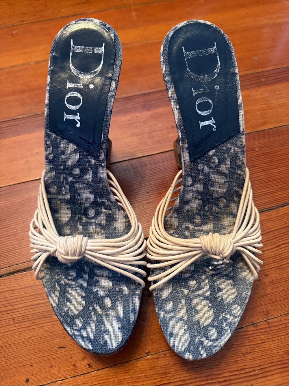 Vintage Galliano for Dior monogram wedge heel - Picture 3 of 7